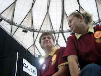 Drive team getting a break during eliminations on Galileo