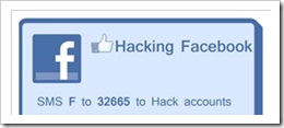 hacking facebook with single sms