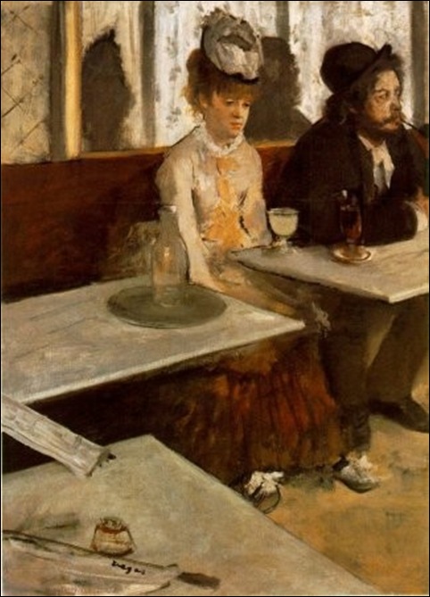 Degas, L'absynthe Degas, L'absynthe