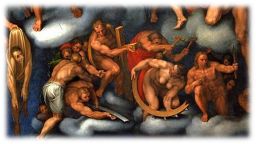 Marcello Venusti, copia Juicio Final (1549). Detalle Marcello Venusti, copia Juicio Final (1549). Detalle