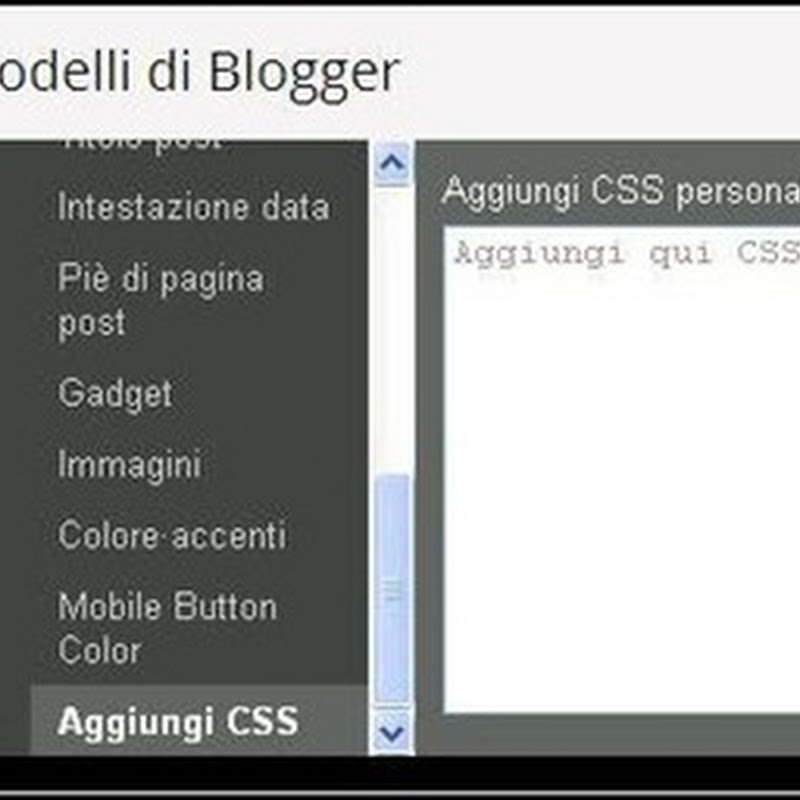 Trucchi & Consigli in Blogger: centrare il titolo del blog.