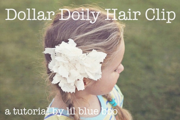 doily hair clip tutorial