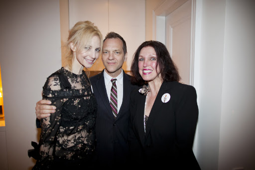 Elizabeth Fillmore and her husband Tommy with Pat Kerr. Did you know Pat made the dress Martha wore on the cover of her first wedding book in 1987?