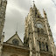 One of the two clock towers, which argue over time by about five minutes.