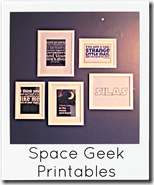 space geek printables