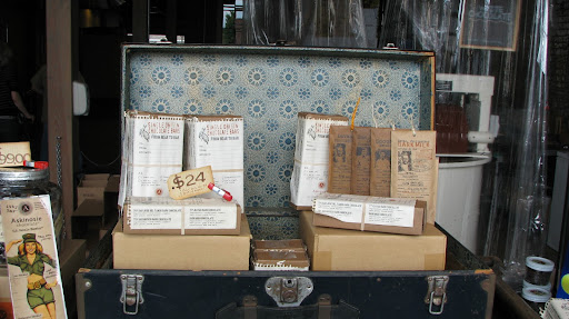 Chocolate, which is made from the bean at Askinosie Chocolate, is on display. (Photo credit: Kenrick Nobles)