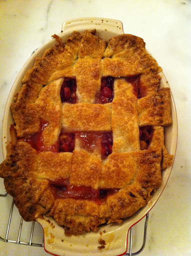 Out of the oven.