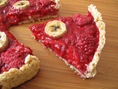 Raspberry Banana Pie with Coconut Crust Raspberry Banana Pie with Coconut Crust