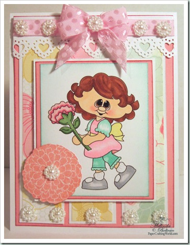 girl flower digi clipart emilycard 500