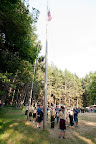 We also got to be part of the flag ceremony