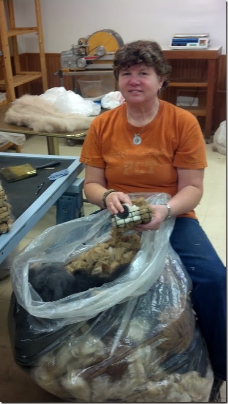 Linda making bird cages