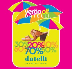 Datelli calçados em Liquidação Verão 2012 com até 70% off.