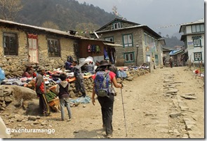 Chegando a Lukla