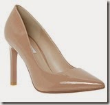 Dune patent leather pointed toe shoe
