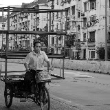 Shanghai - Marché poisson - Cube à vélo