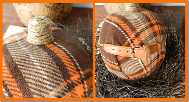 plaid pumpkin collage