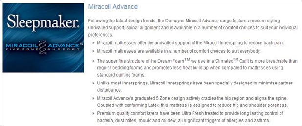 Sleepmaker Miracoil Advance