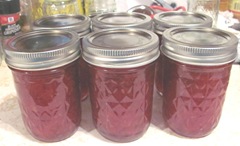 7.25.12 6 eight oz jars strawberry jam