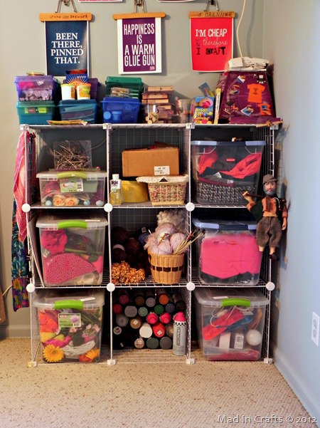 craft room cubbies