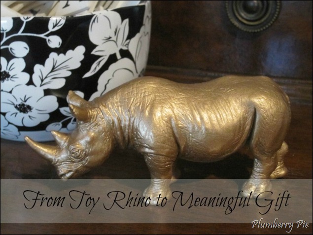 Toy Rhino to Meaningful Gift