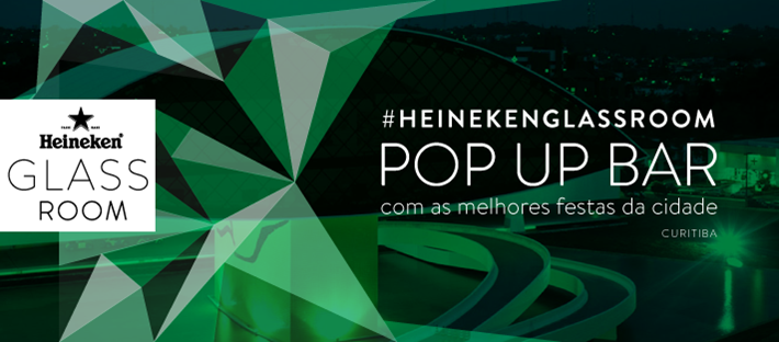 Festas da ‘Heineken Glass Room’ em Curitiba no MON neste mês de agosto. heineken festa curitiba glass room Mon