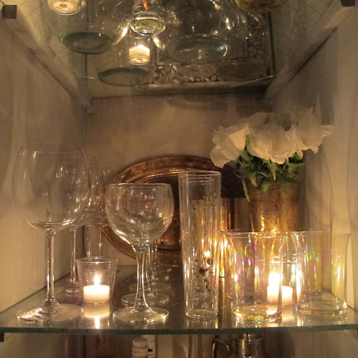 Now I hardly notice the safety glass shelves.