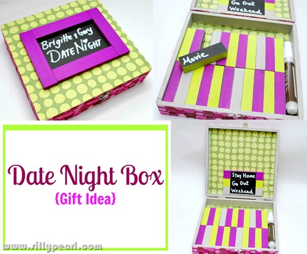 Date Night Box Bridal Shower Gift Idea