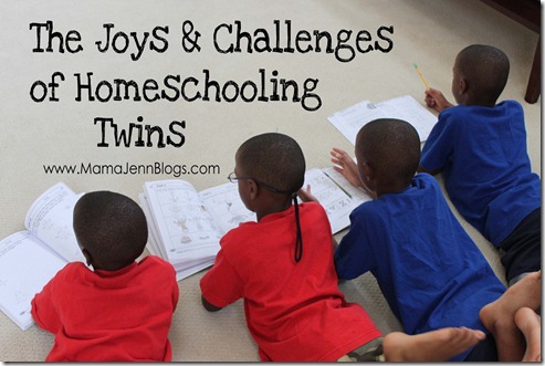 Joys & Challenges of Homeschooling Twins