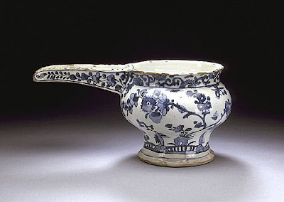 Pouring vessel Iran Pouring vessel, secod half 17th century Ceramic; Vessel, Fritware, underglaze painted, 5 9/16 x 5 15/16 x 11 13/16 in. (14.1 x 15.06 x 30.0 cm) Shinji Shumeikai Acquisition Fund (AC1998.2.1) Art of the Middle East: Islamic Department.