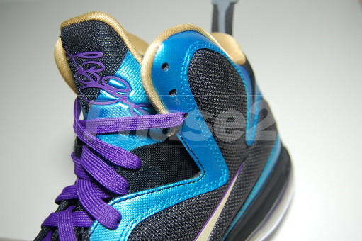 Nike LeBron 9 iD BlackAquaGoldPurple by Phase2x