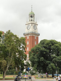 A replica of Big Ben in London, erected in Plaza San Martin. A gift from the London Society