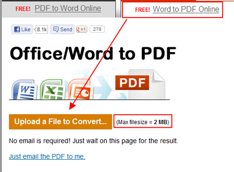622013年2月25日星期一 [ 轉檔 ] PDFOnline，線上即時轉檔服務，不論是 Word 轉 PDF 還是 PDF 轉 Word 都難不倒它！  Image