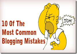 common blogging mistakes