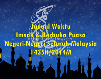 jadual berbuka puasa dan imsak