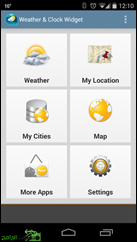 ويدجت رائع للطقس والساعة للأندرويد Weather & Clock Widget Android - 7