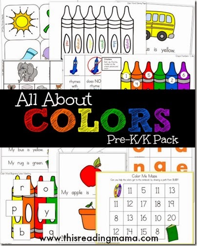 All About COLOR Worksheets for Preschool and Kindergarten (FREE!)