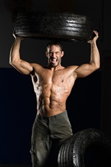 Male fitness model