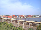 Containers in harbor