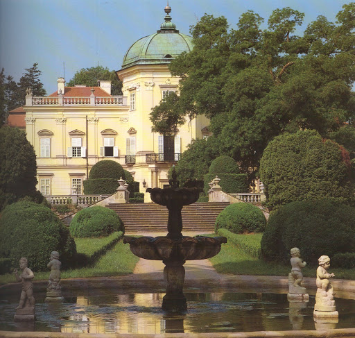 Probably built in the early part of the 13th century, Buchlovice's gardens are gorgeous.