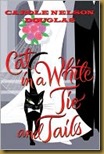cat in a white tie