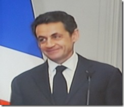 Sarkozy tremido. Jan 2012