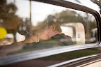 A sweet kiss in the getaway car. A sweet kiss in the getaway car.