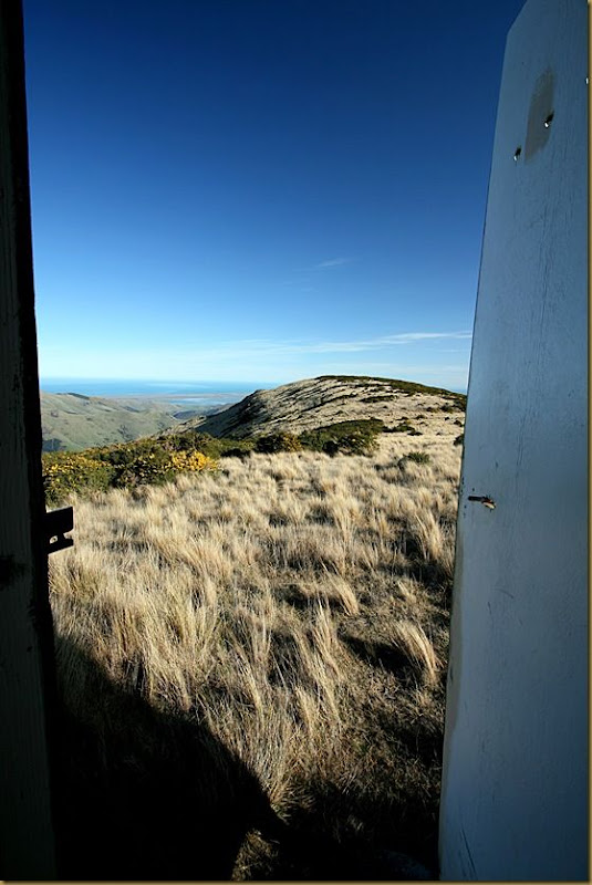 View from inside Mount Herbert Toilet View from inside Mount Herbert Toilet