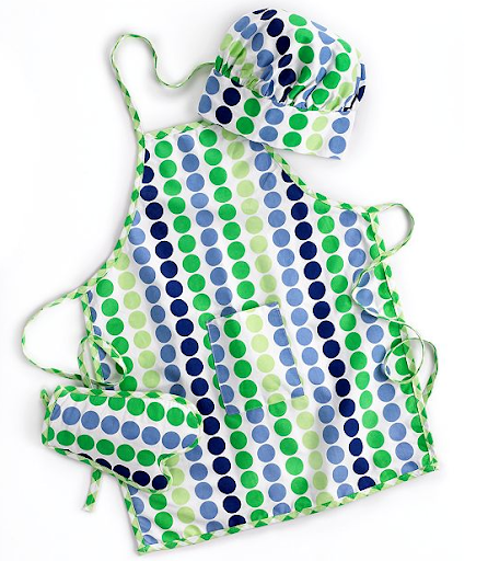 For the little Chef in your life! Polka dots, a hat, and a mitt are all you need to get a buddy cooking in the kitchen. (www.macys.com) For the little Chef in your life! Polka dots, a hat, and a mitt are all you need to get a buddy cooking in the kitchen. (www.macys.com)