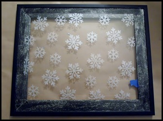 Stenciled Snowflake Tray (2)