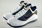 nike air max lebron 7 gr white navy 10 01 Nike Air Max LeBron VII (7)   White/Navy/Gold Sample Actual Photos