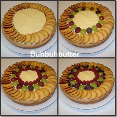 Torta di frutta collage