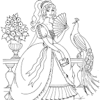 dibujos de princesas para colorear (12).gif