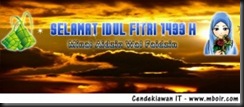 Cover Timeline Kronologi Facebook Ucapan Lebaran Idul Fitru - Akhwat di Awan Sore