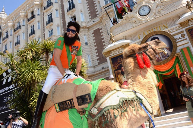 CANNES, FRANCE - MAY 16:  The Dictator arrives at the Carlton Hotel during the 65th Annual Cannes Film Festival on May 16, 2012 in Cannes, France.  (Photo by Andrew H. Walker/Getty Images)